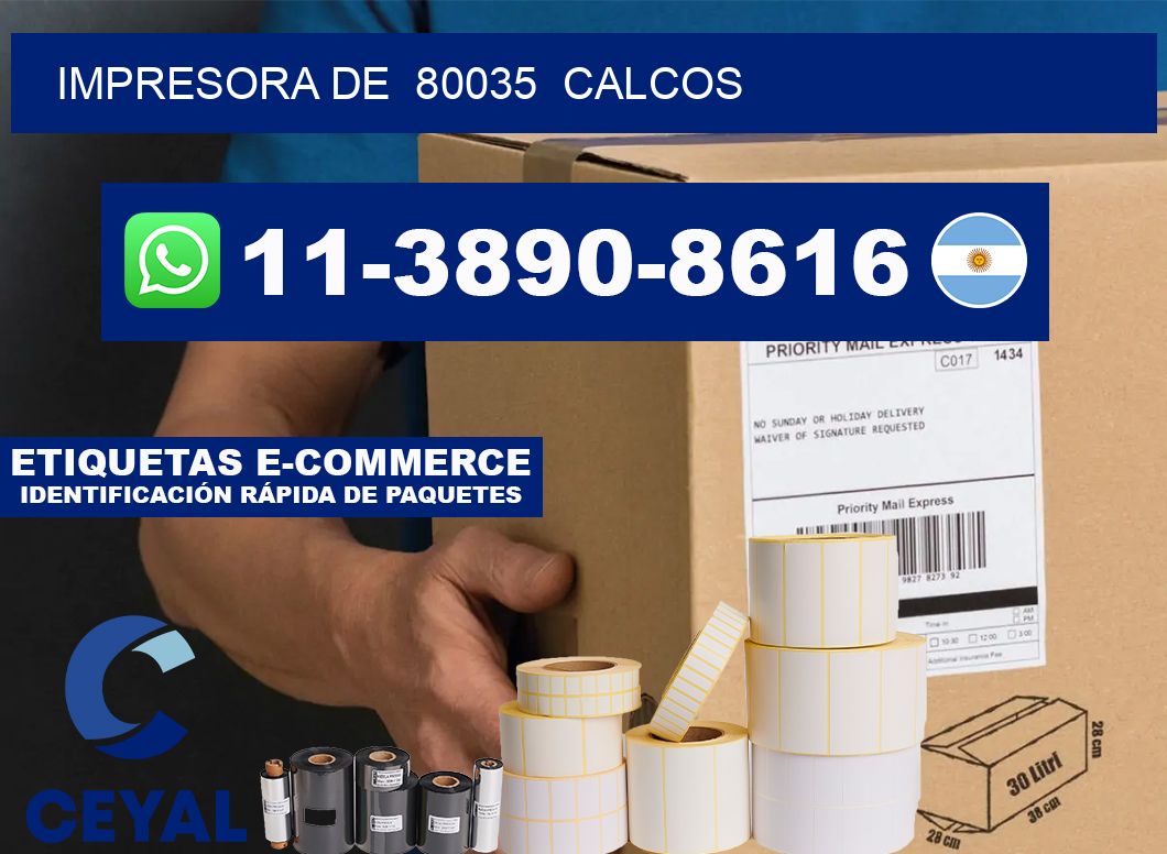 impresora de  80035  calcos