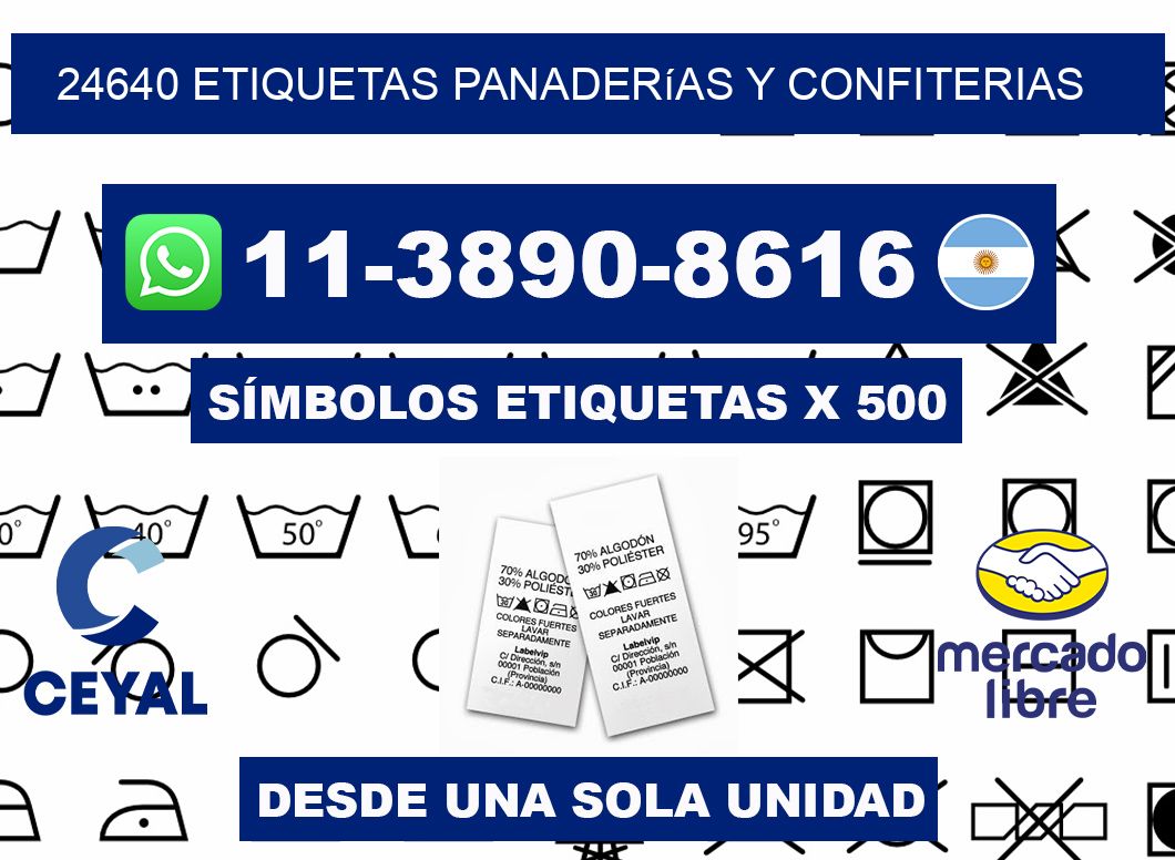 24640 etiquetas panaderías y confiterias