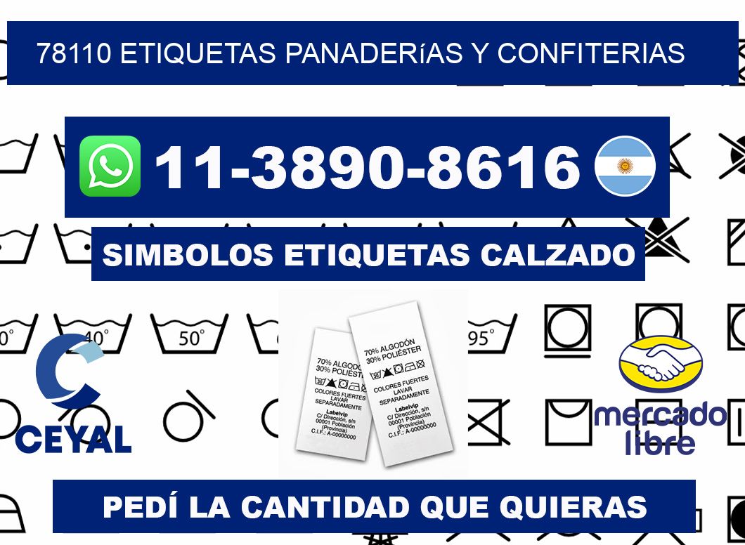 78110 etiquetas panaderías y confiterias