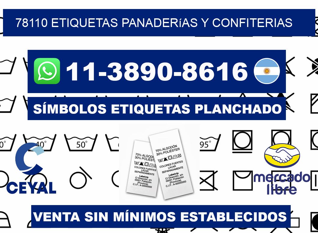78110 etiquetas panaderías y confiterias