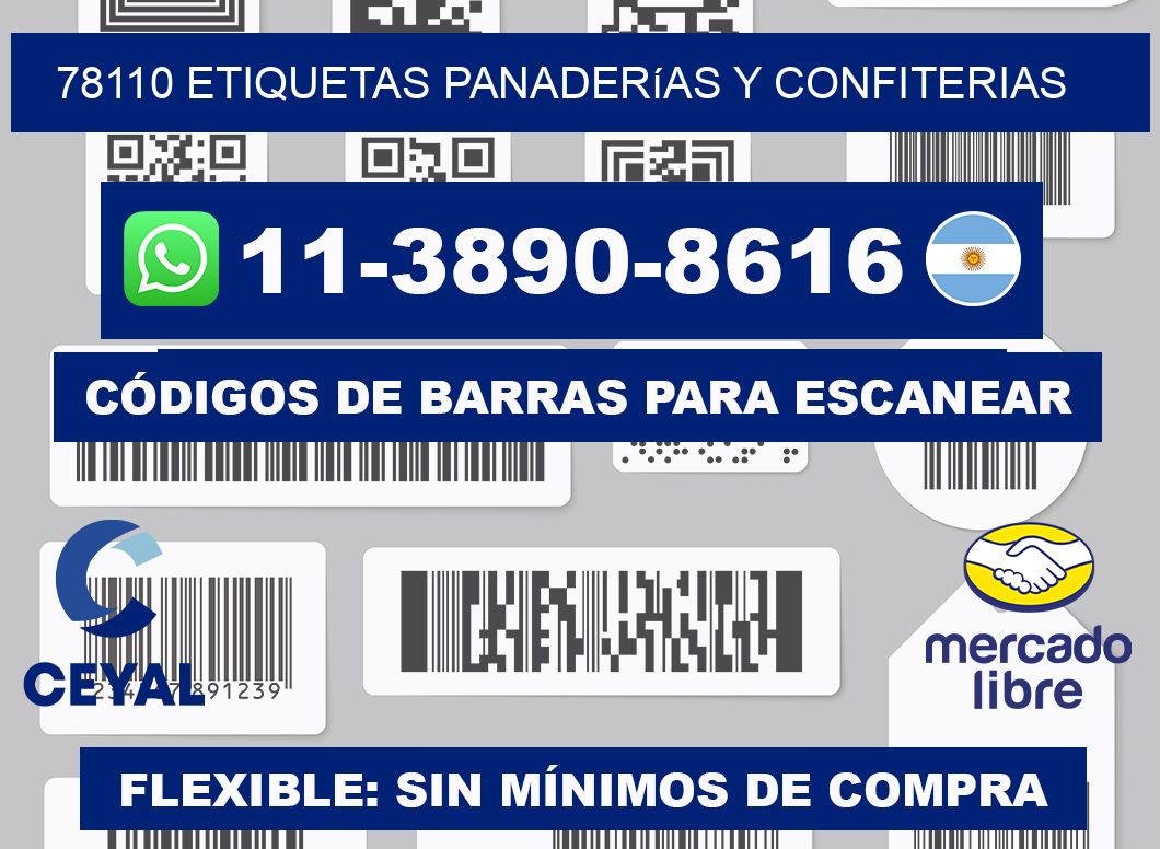 78110 etiquetas panaderías y confiterias