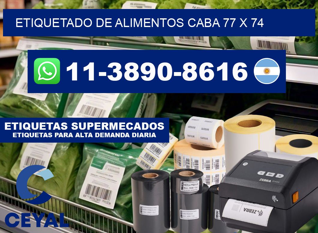 Etiquetado de alimentos caba 77 x 74