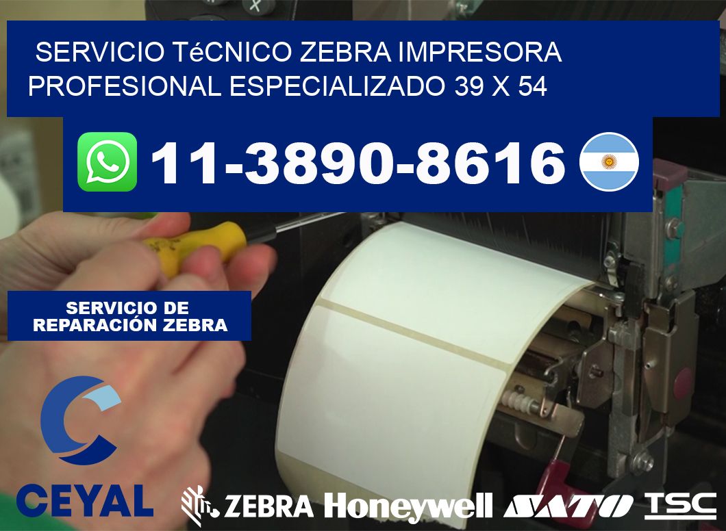 Servicio Técnico Zebra Impresora Profesional Especializado 39 x 54