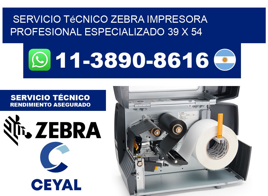 Servicio Técnico Zebra Impresora Profesional Especializado 39 x 54