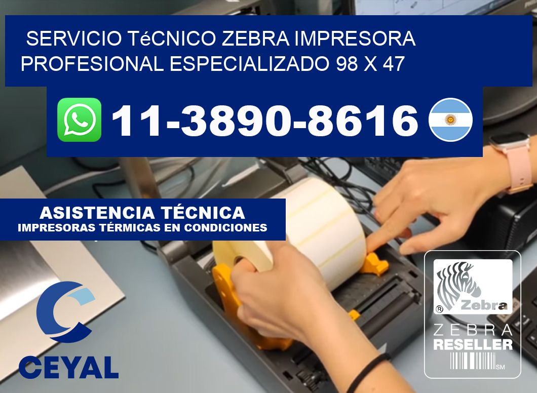 Servicio Técnico Zebra Impresora Profesional Especializado 98 x 47