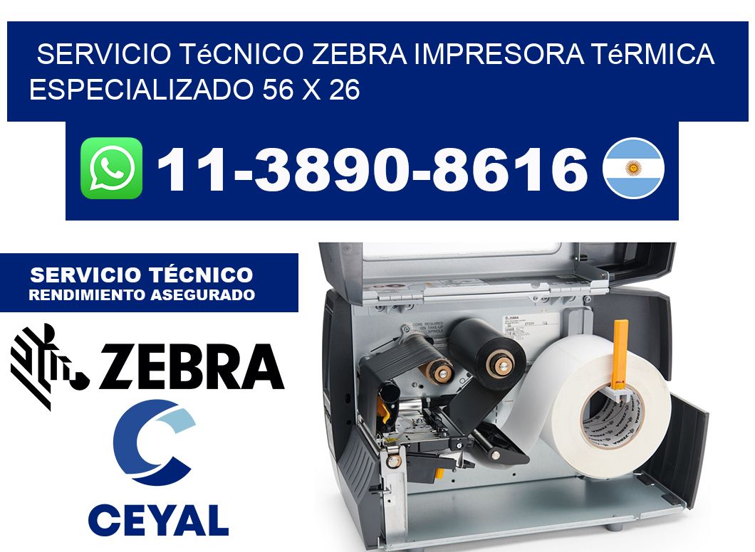Servicio Técnico Zebra Impresora Térmica Especializado 56 x 26