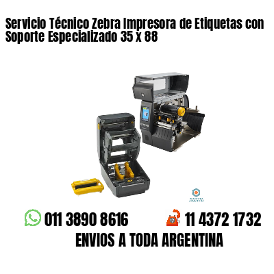 Servicio Técnico Zebra Impresora de Etiquetas con Soporte Especializado 35 x 88