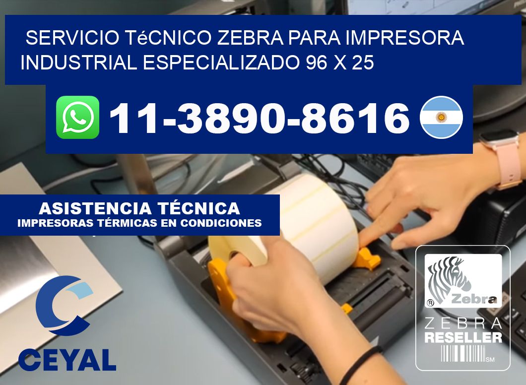 Servicio Técnico Zebra para Impresora Industrial Especializado 96 x 25