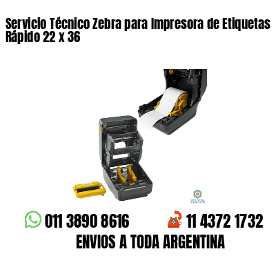 Servicio Técnico Zebra para Impresora de Etiquetas Rápido 22 x 36