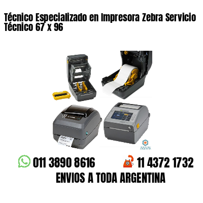 Técnico Especializado en Impresora Zebra Servicio Técnico 67 x 96