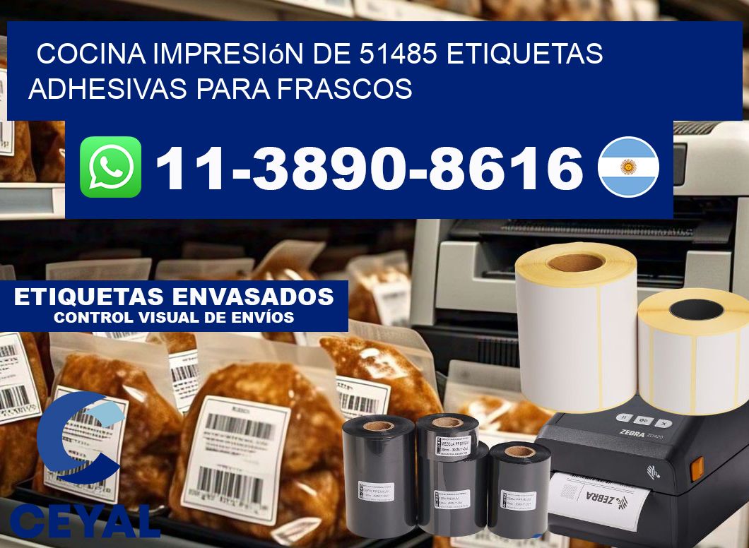 cocina impresión de 51485 etiquetas adhesivas para frascos