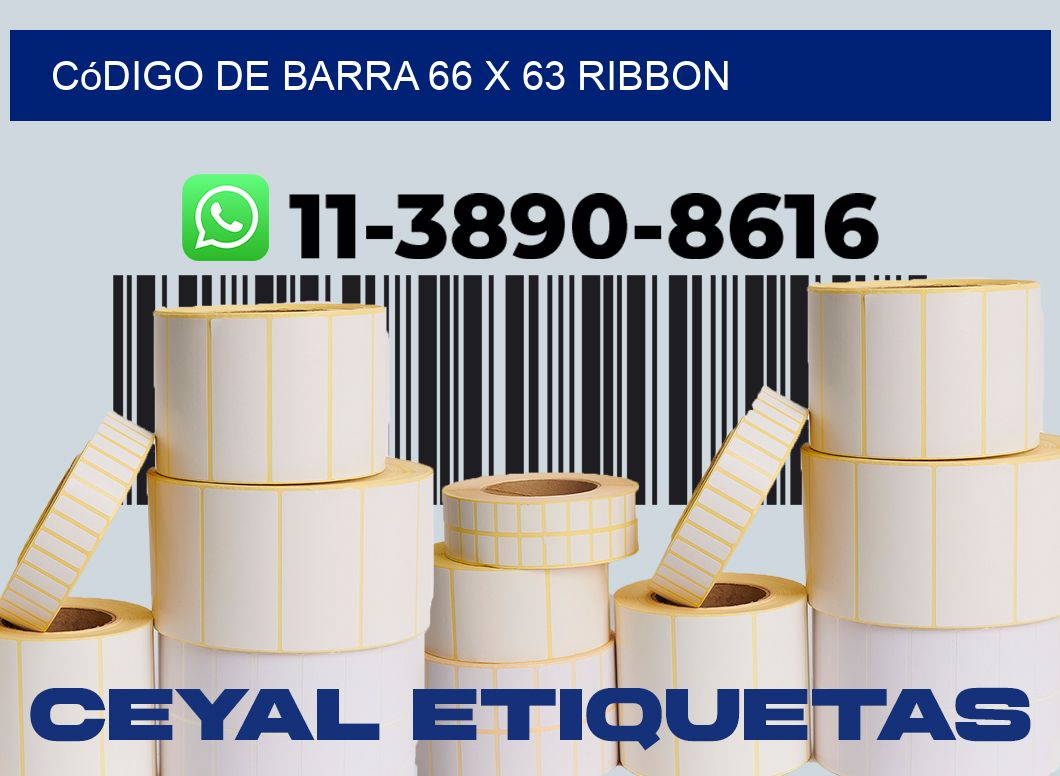 código de barra 66 x 63 ribbon