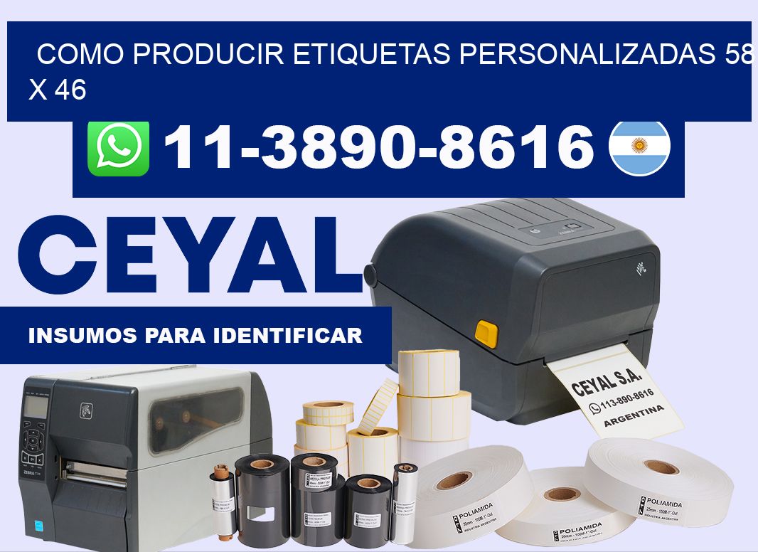 como producir etiquetas personalizadas 58 x 46