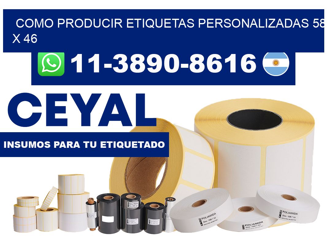 como producir etiquetas personalizadas 58 x 46