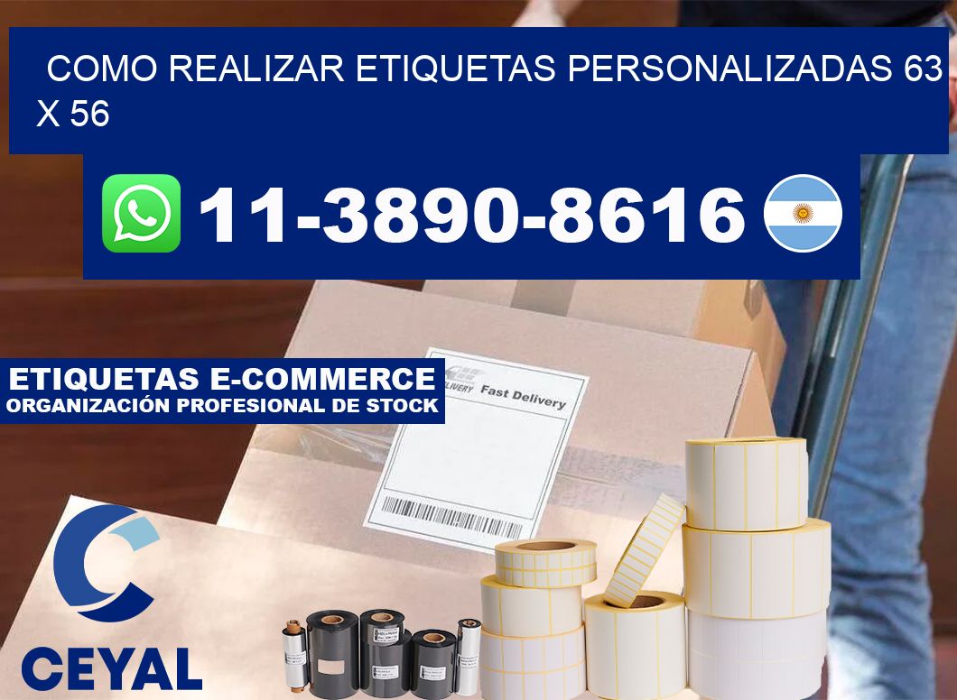 como realizar etiquetas personalizadas 63 x 56
