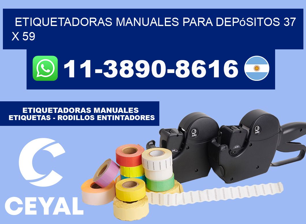 etiquetadoras manuales para depósitos 37 x 59