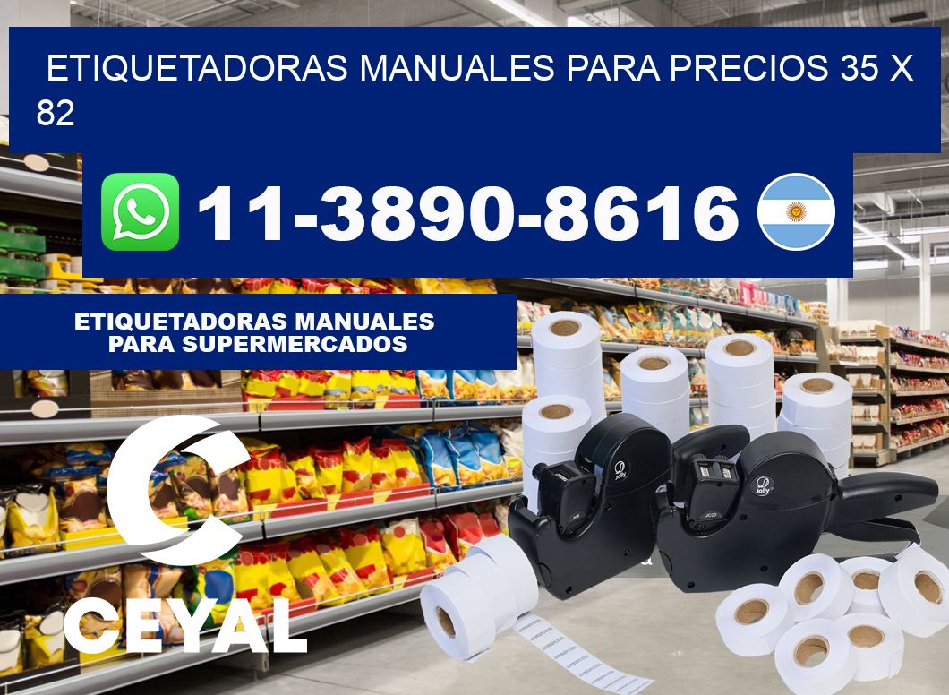 etiquetadoras manuales para precios 35 x 82