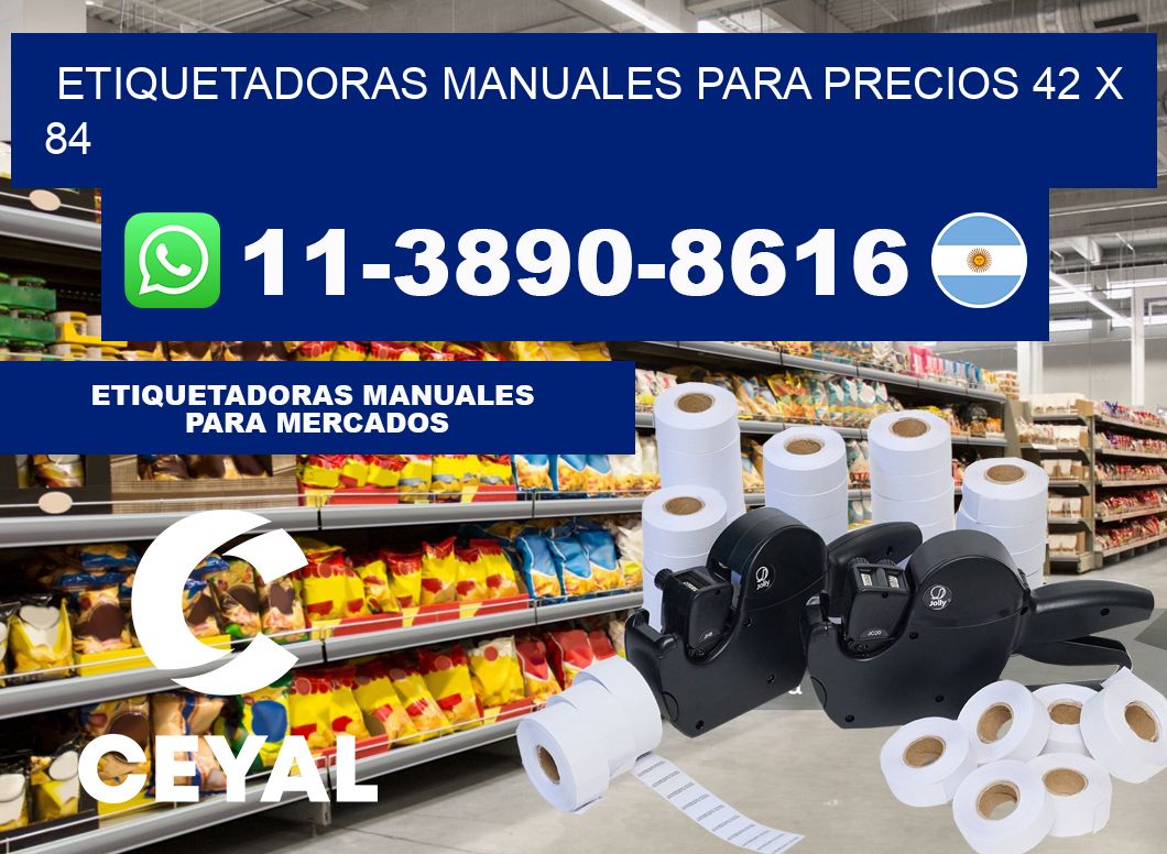 etiquetadoras manuales para precios 42 x 84
