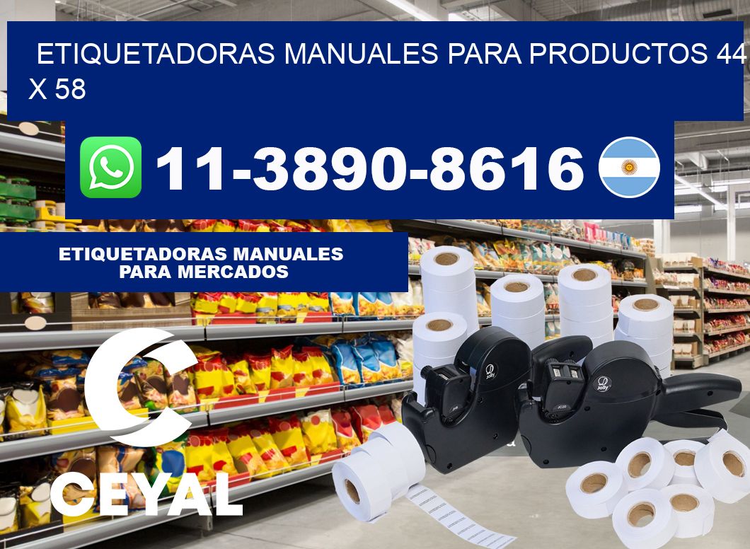 etiquetadoras manuales para productos 44 x 58
