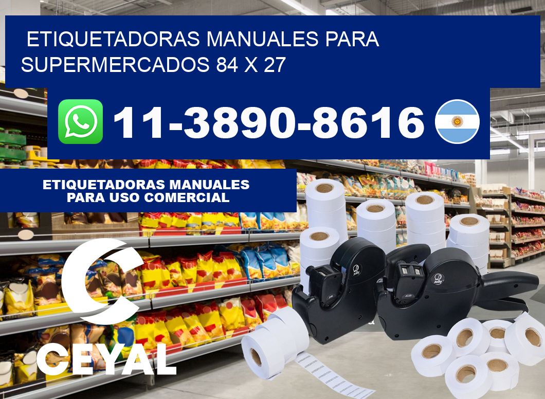etiquetadoras manuales para supermercados 84 x 27