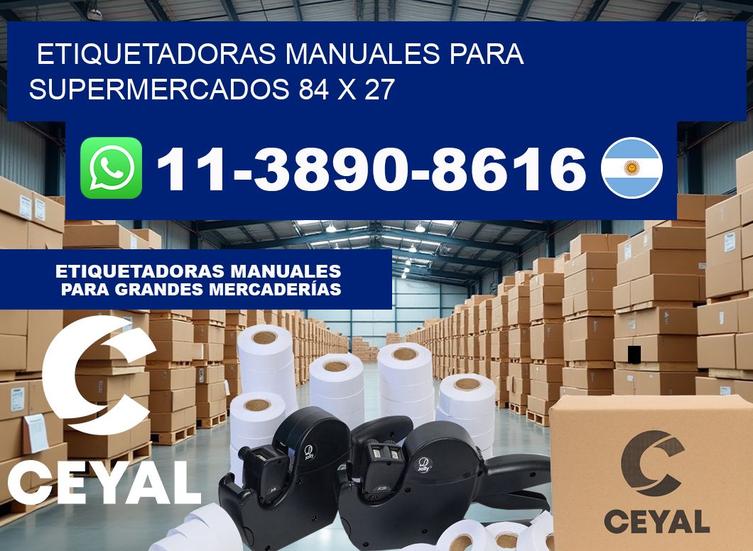 etiquetadoras manuales para supermercados 84 x 27