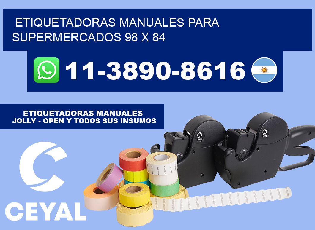 etiquetadoras manuales para supermercados 98 x 84