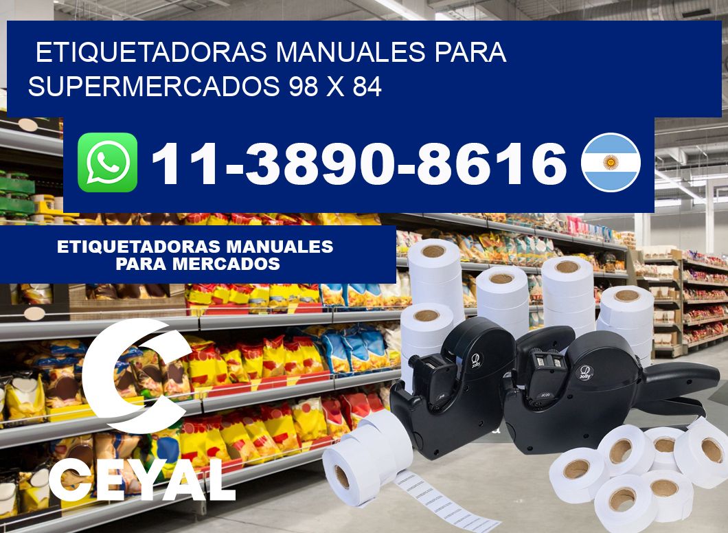 etiquetadoras manuales para supermercados 98 x 84