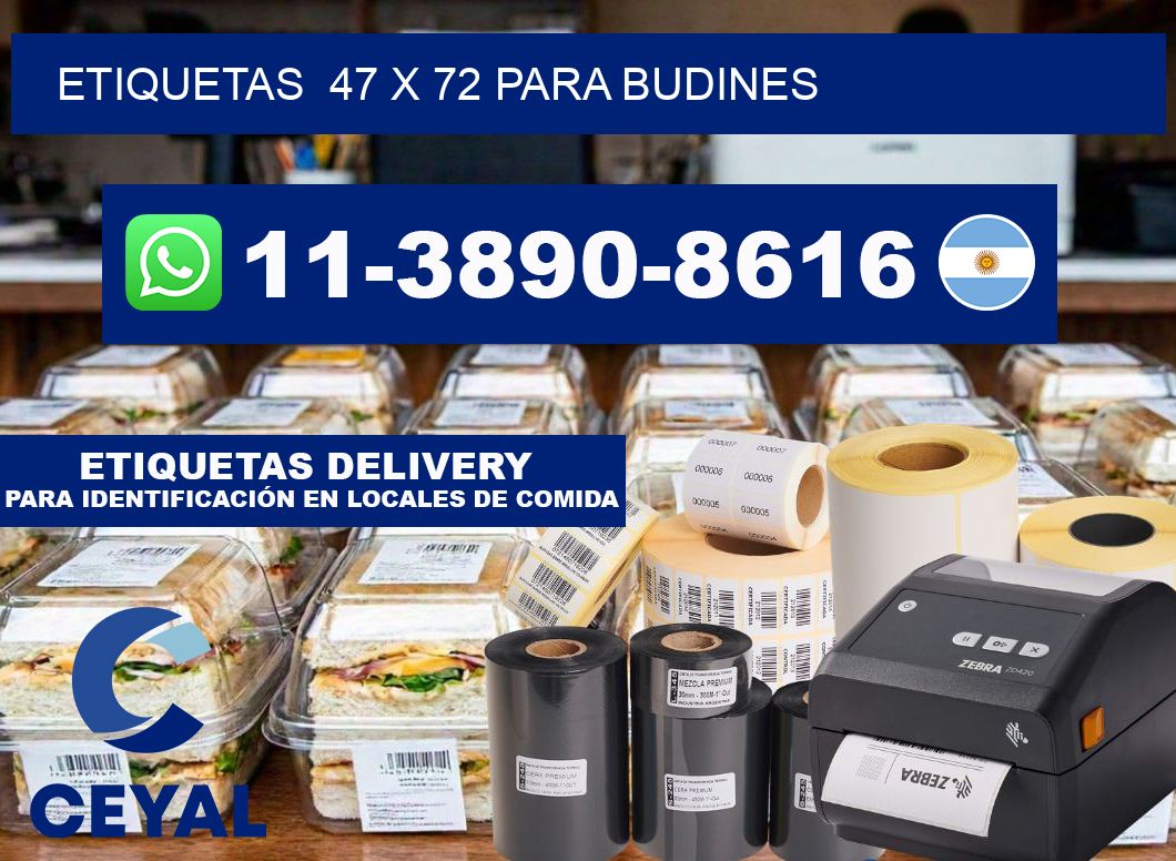 etiquetas  47 x 72 para Budines