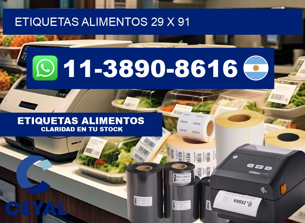 etiquetas alimentos 29 x 91