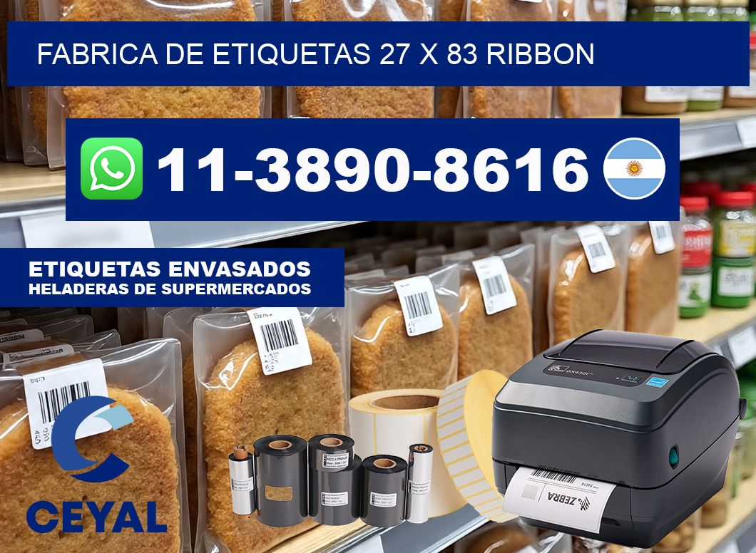fabrica de etiquetas 27 x 83 ribbon