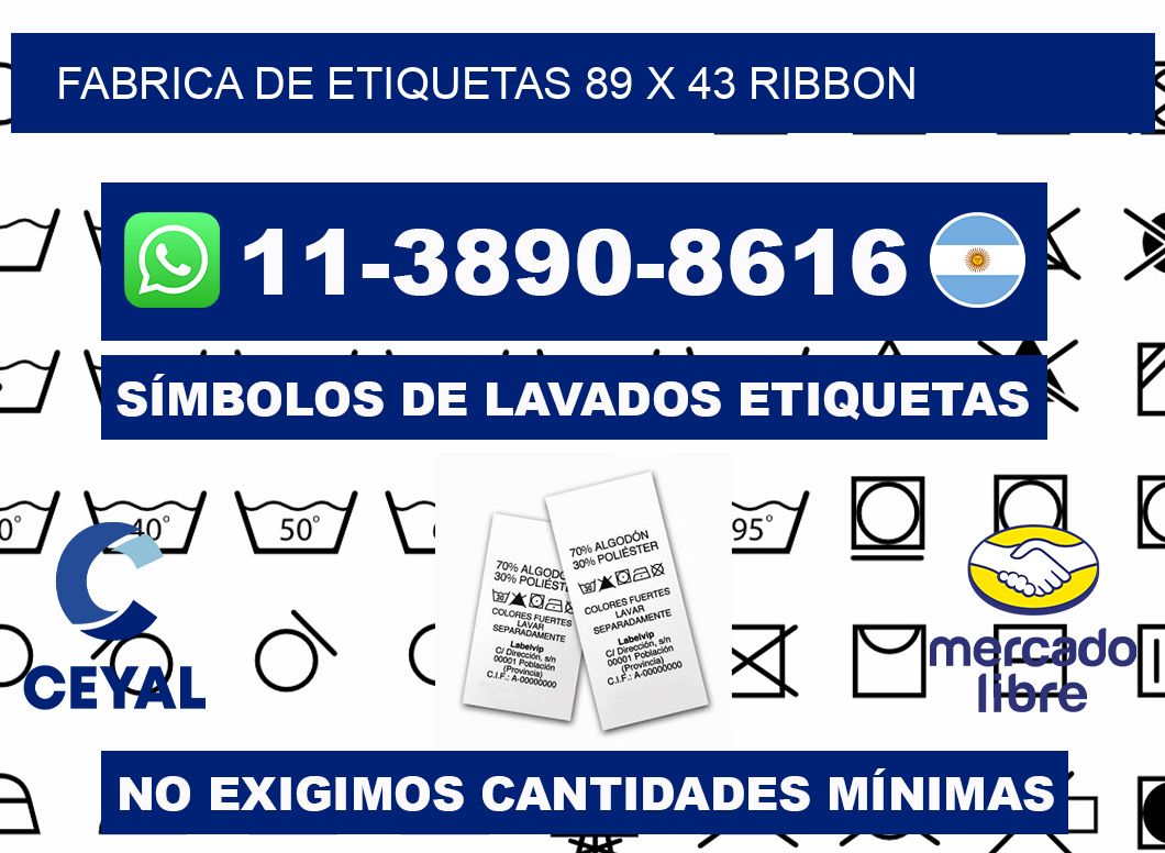 fabrica de etiquetas 89 x 43 ribbon