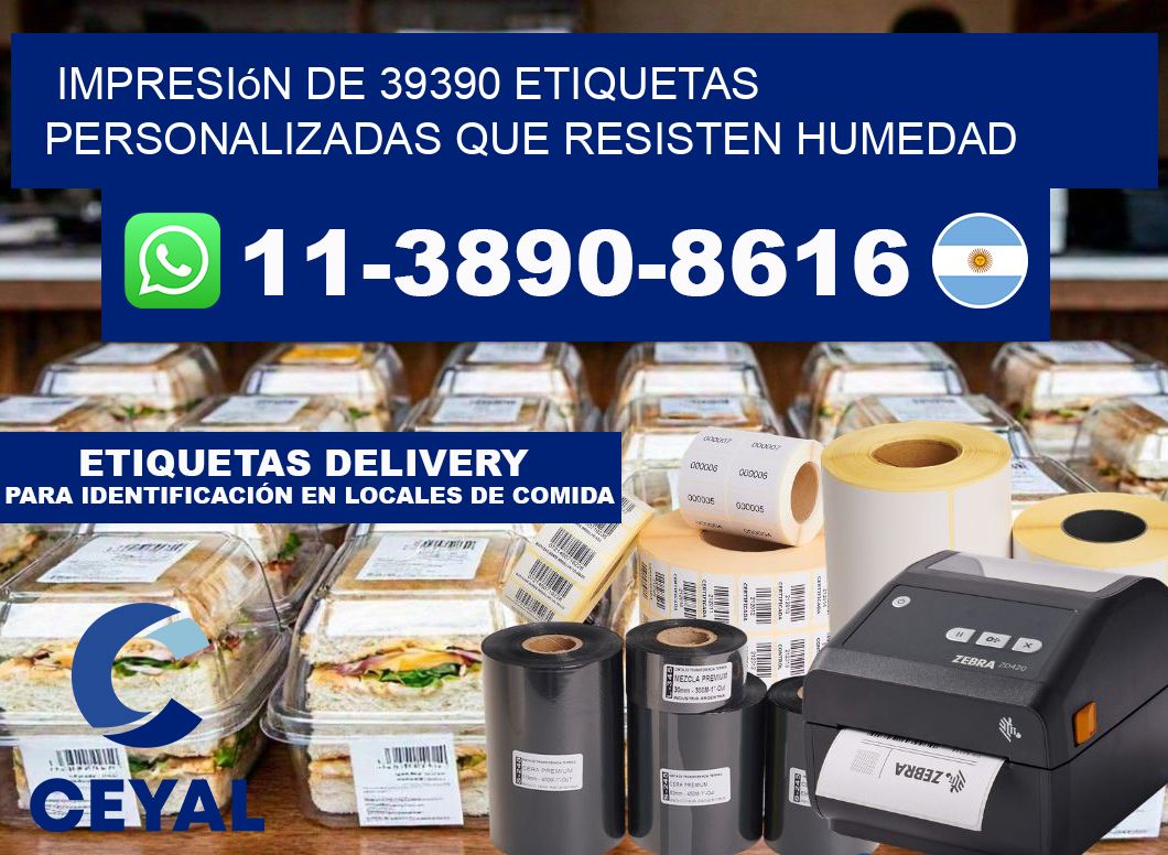 impresión de 39390 etiquetas personalizadas que resisten humedad