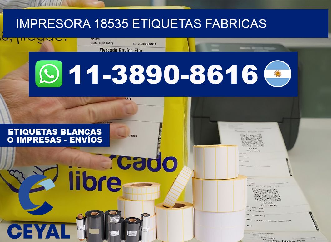 impresora 18535 etiquetas fabricas