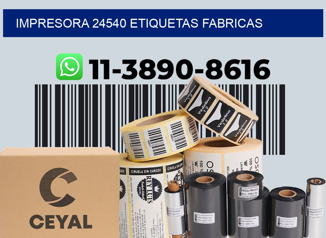 impresora 24540 etiquetas fabricas
