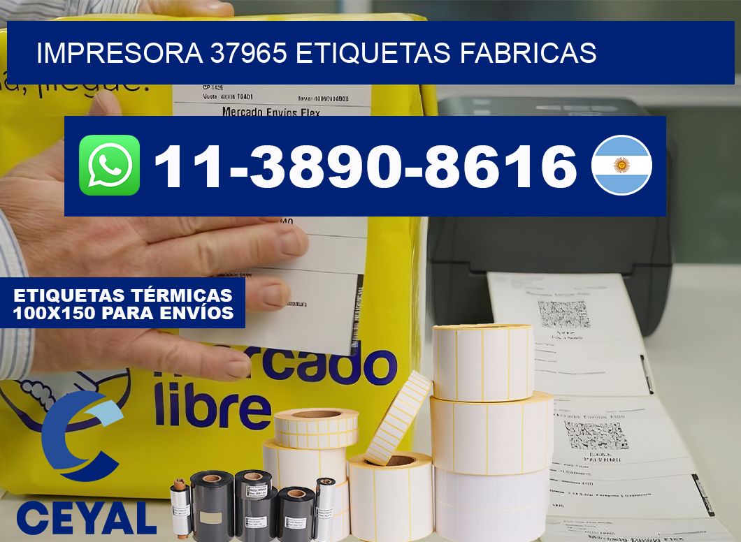 impresora 37965 etiquetas fabricas