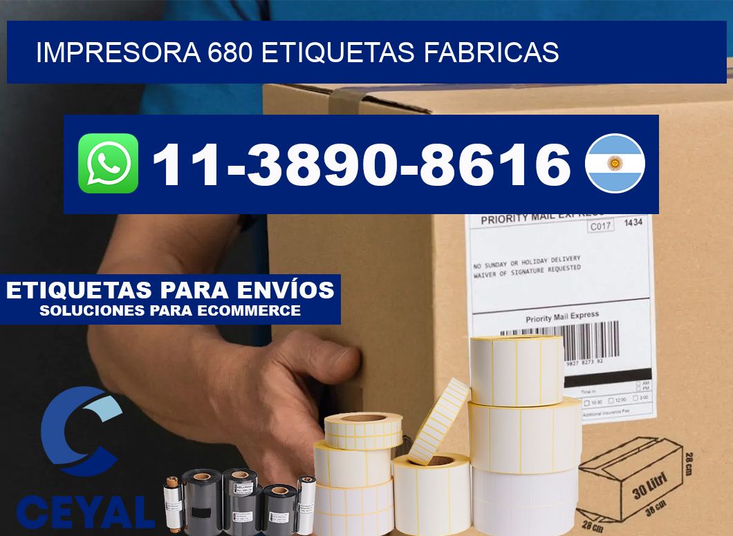 impresora 680 etiquetas fabricas
