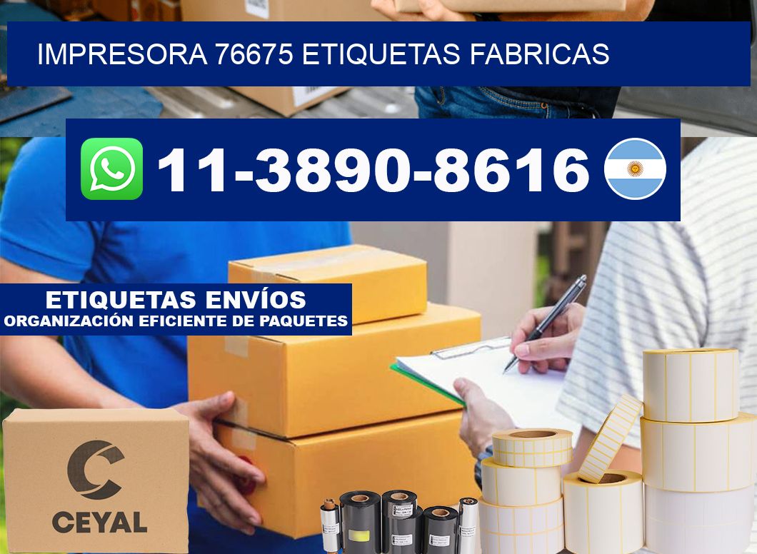 impresora 76675 etiquetas fabricas