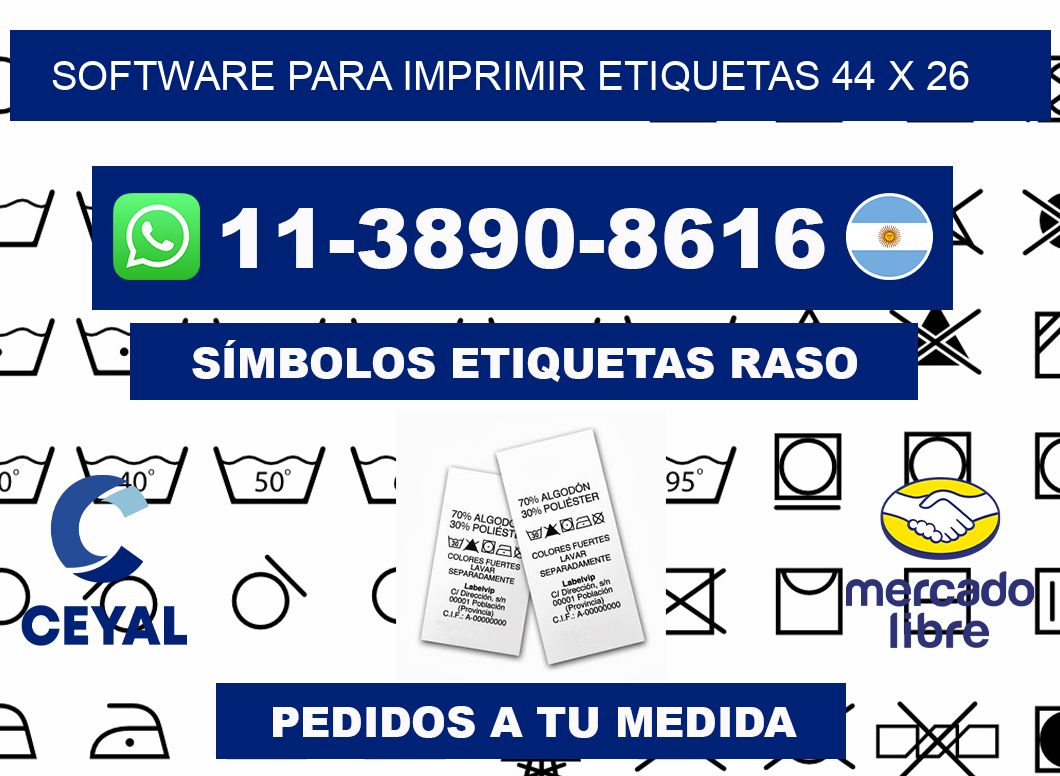 software para imprimir etiquetas 44 x 26