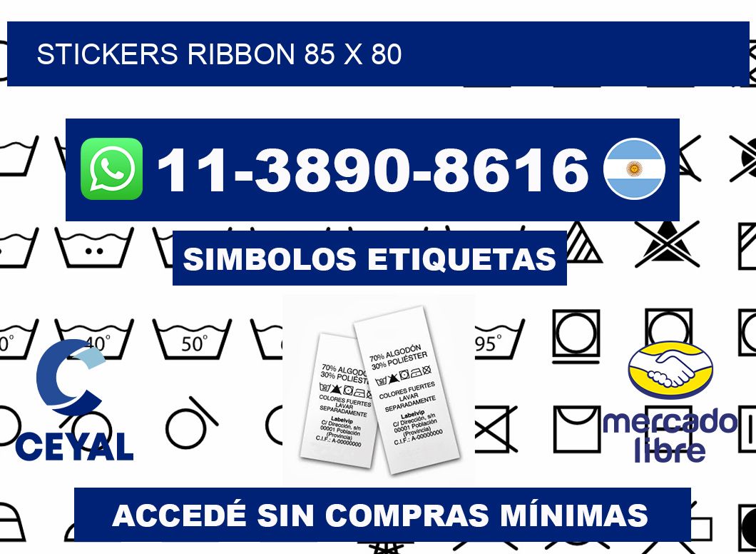 stickers ribbon 85 x 80