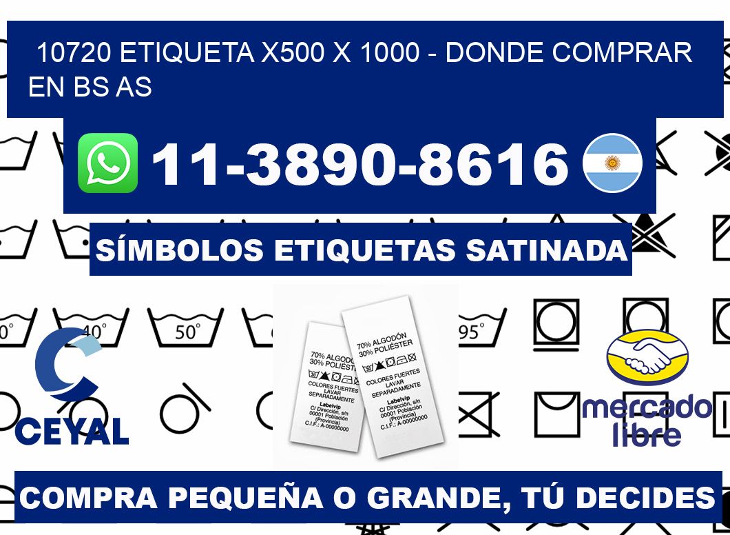 10720 etiqueta x500 x 1000 - Donde Comprar en bs as