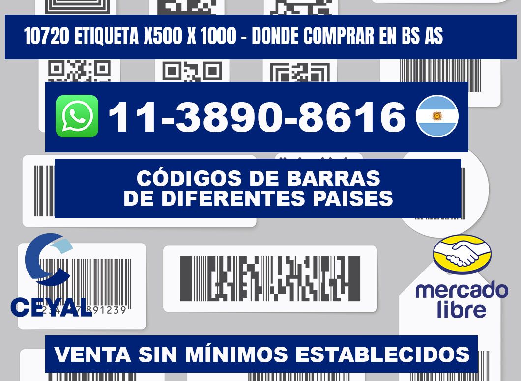 10720 etiqueta x500 x 1000 - Donde Comprar en bs as