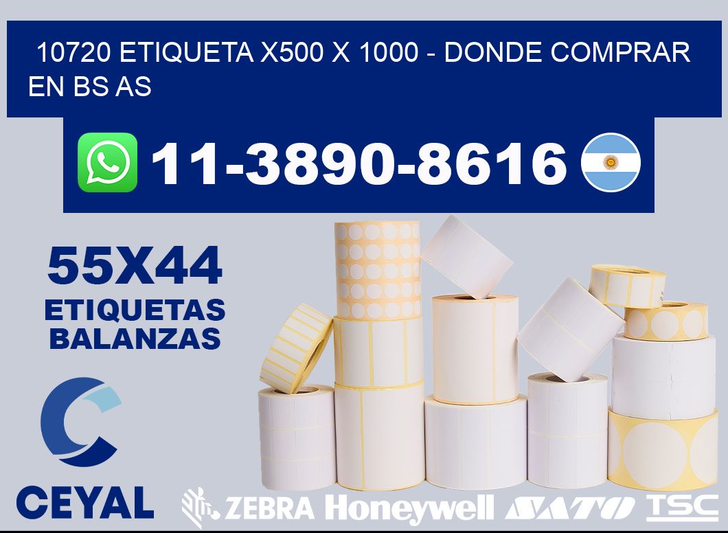 10720 etiqueta x500 x 1000 - Donde Comprar en bs as