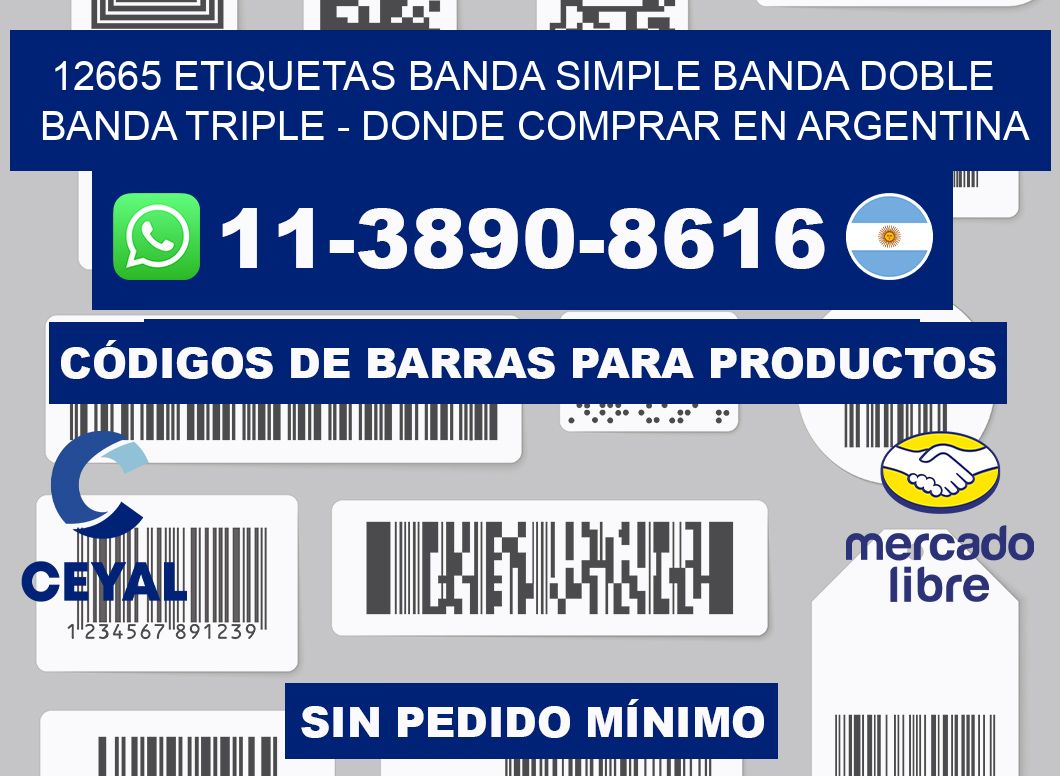 12665 etiquetas banda simple banda doble banda triple - Donde Comprar en Argentina