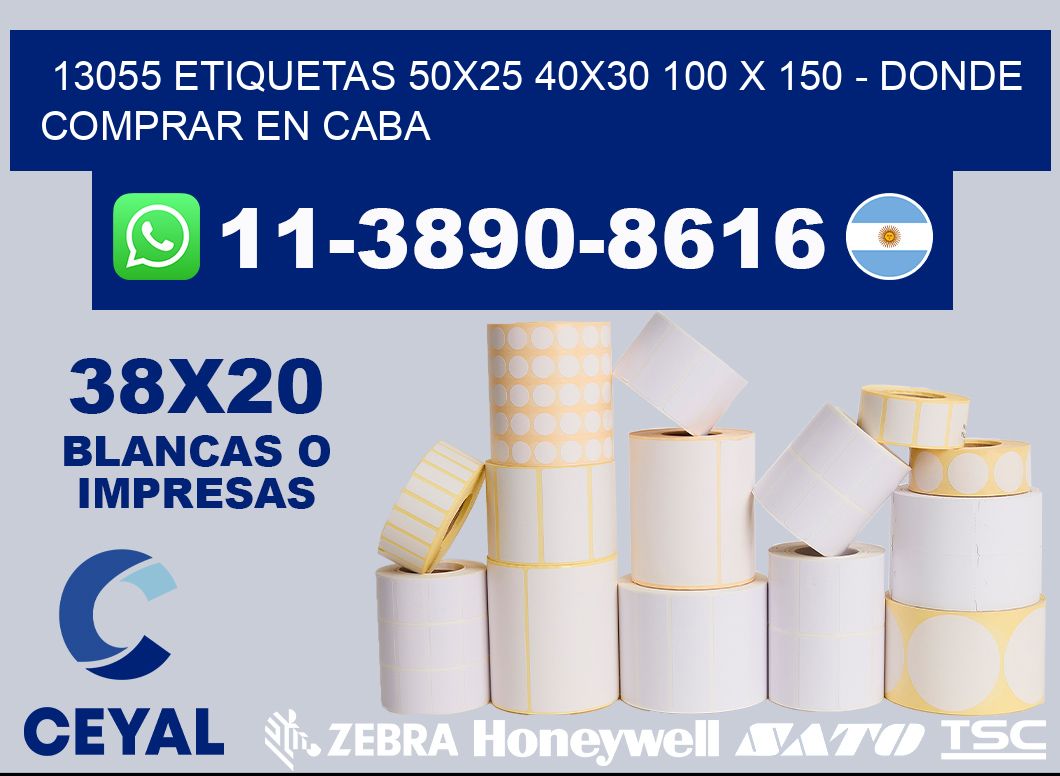 13055 etiquetas 50x25 40x30 100 x 150 - Donde Comprar en Caba