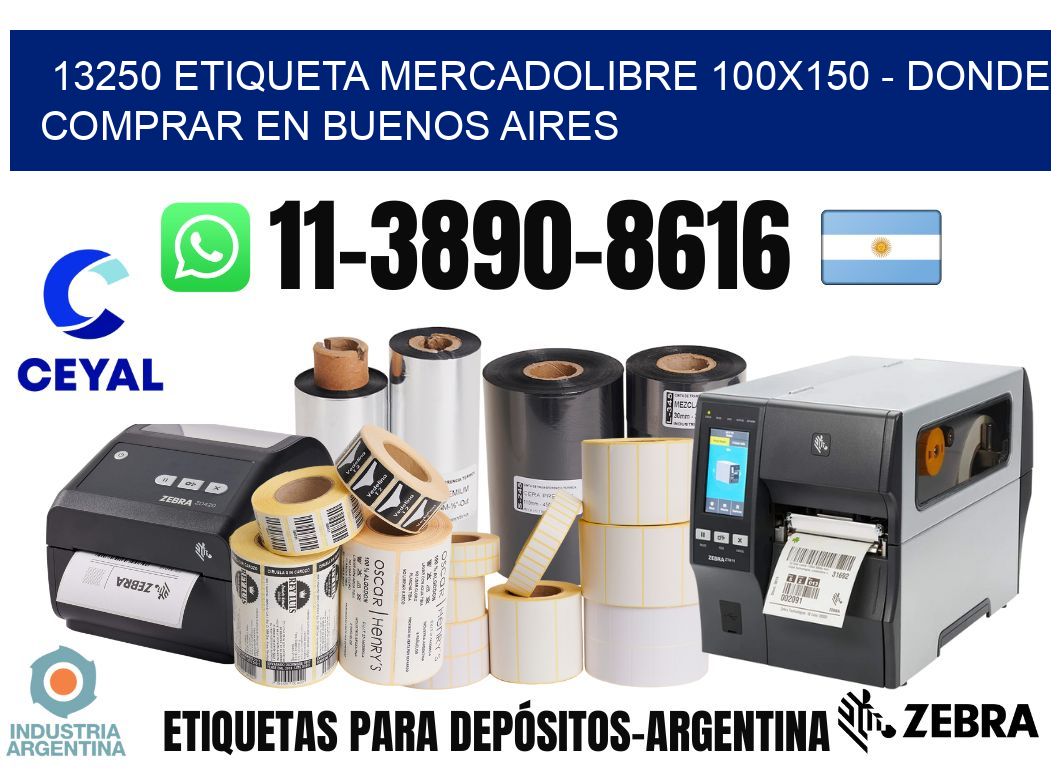 13250 etiqueta MercadoLibre 100x150 - Donde Comprar en Buenos Aires