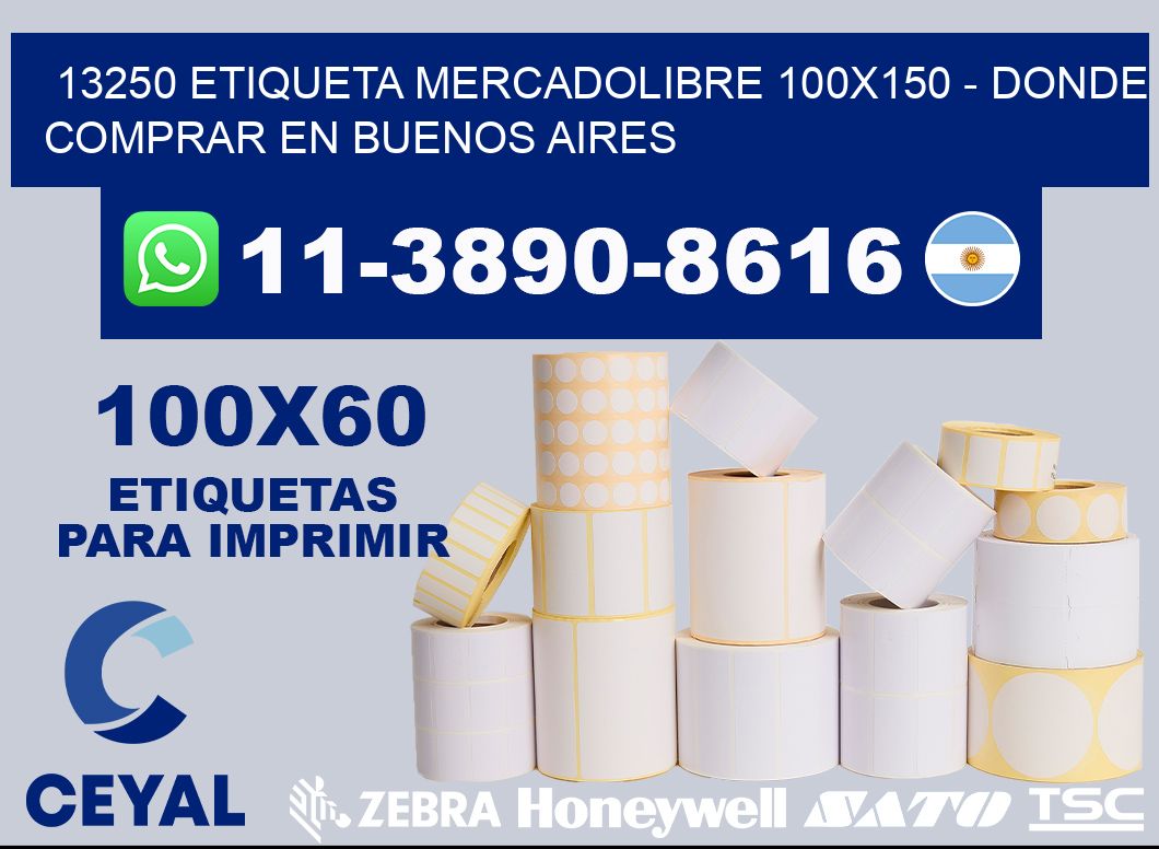 13250 etiqueta MercadoLibre 100x150 - Donde Comprar en Buenos Aires