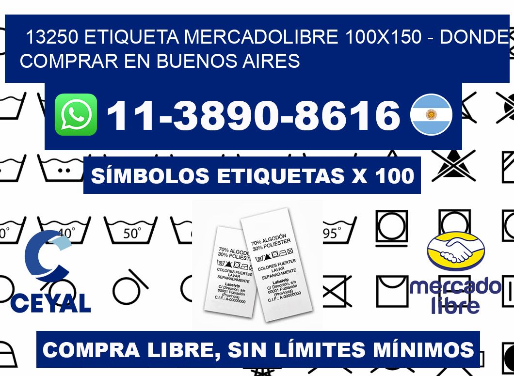 13250 etiqueta MercadoLibre 100x150 - Donde Comprar en Buenos Aires