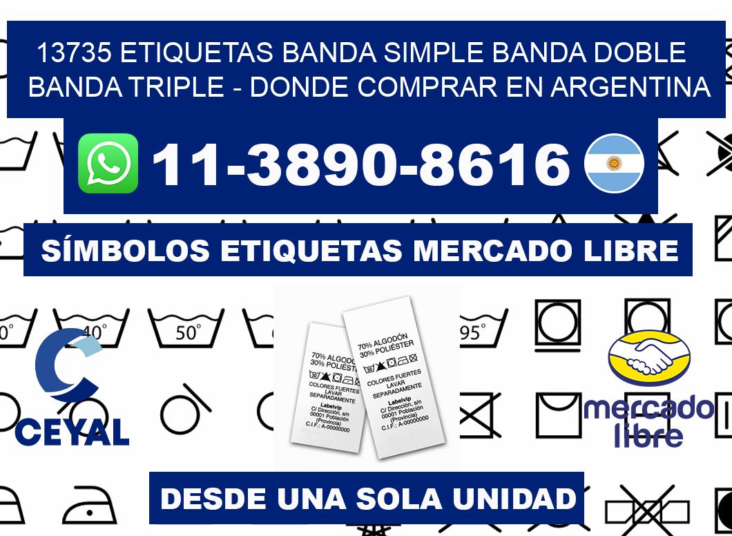 13735 etiquetas banda simple banda doble banda triple - Donde Comprar en Argentina