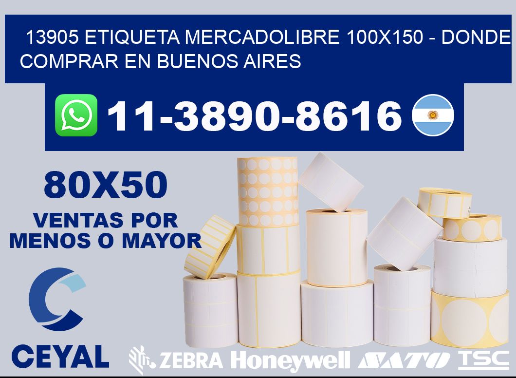 13905 etiqueta MercadoLibre 100x150 - Donde Comprar en Buenos Aires