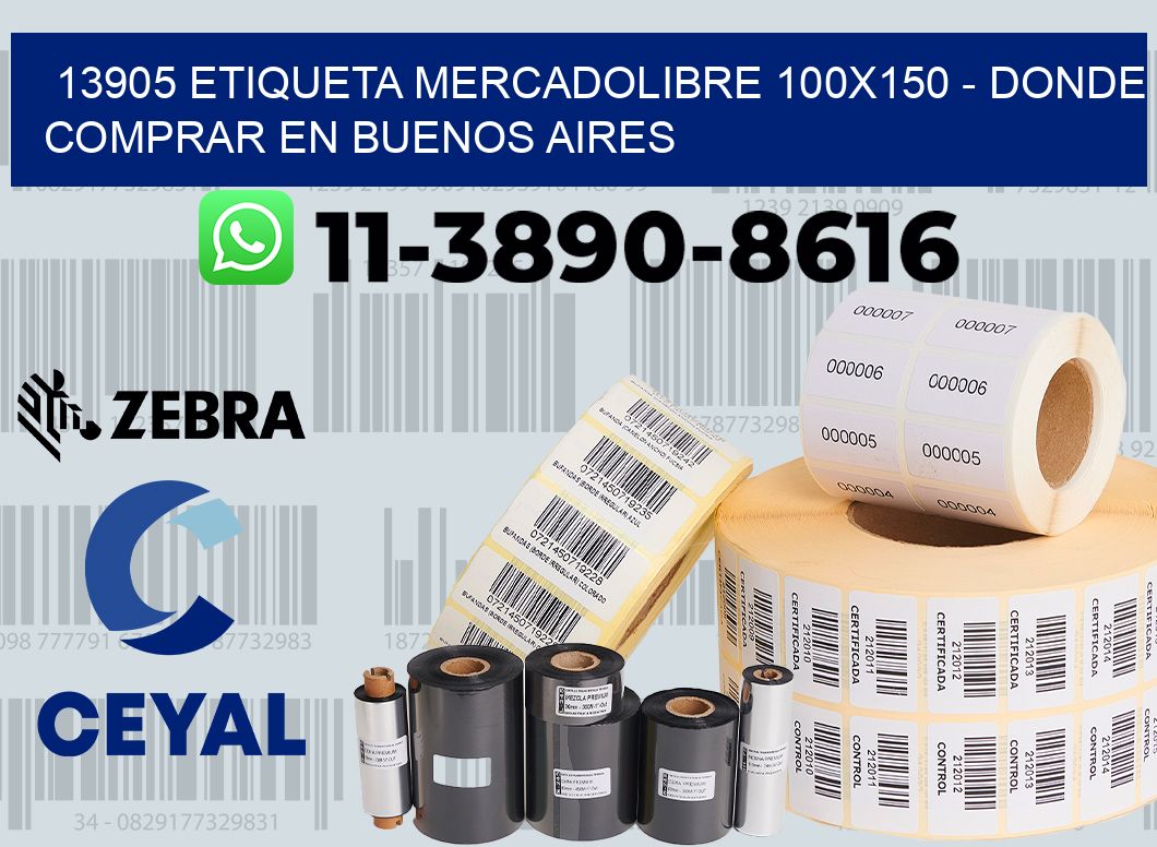 13905 etiqueta MercadoLibre 100x150 - Donde Comprar en Buenos Aires